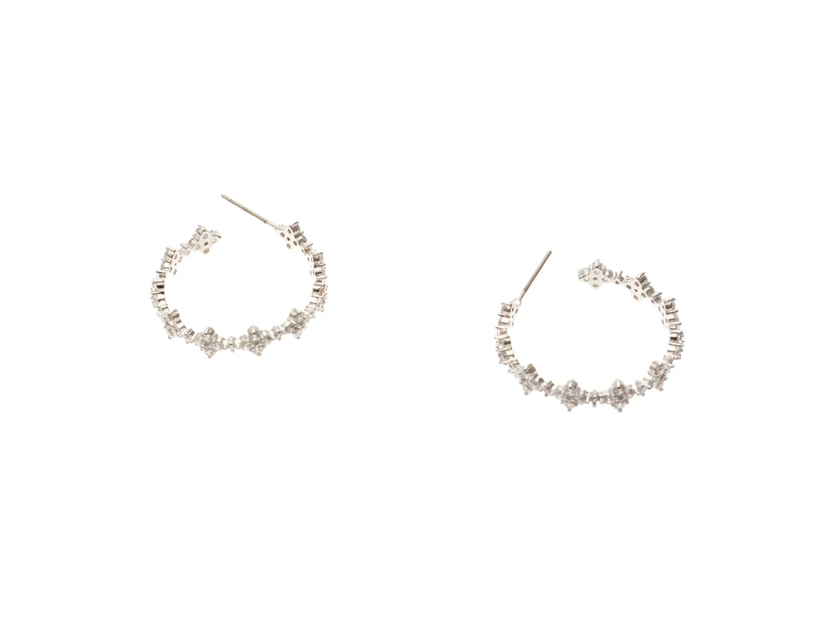 Cercei Aldo Argintii, ELBAVER 973, Din Metal