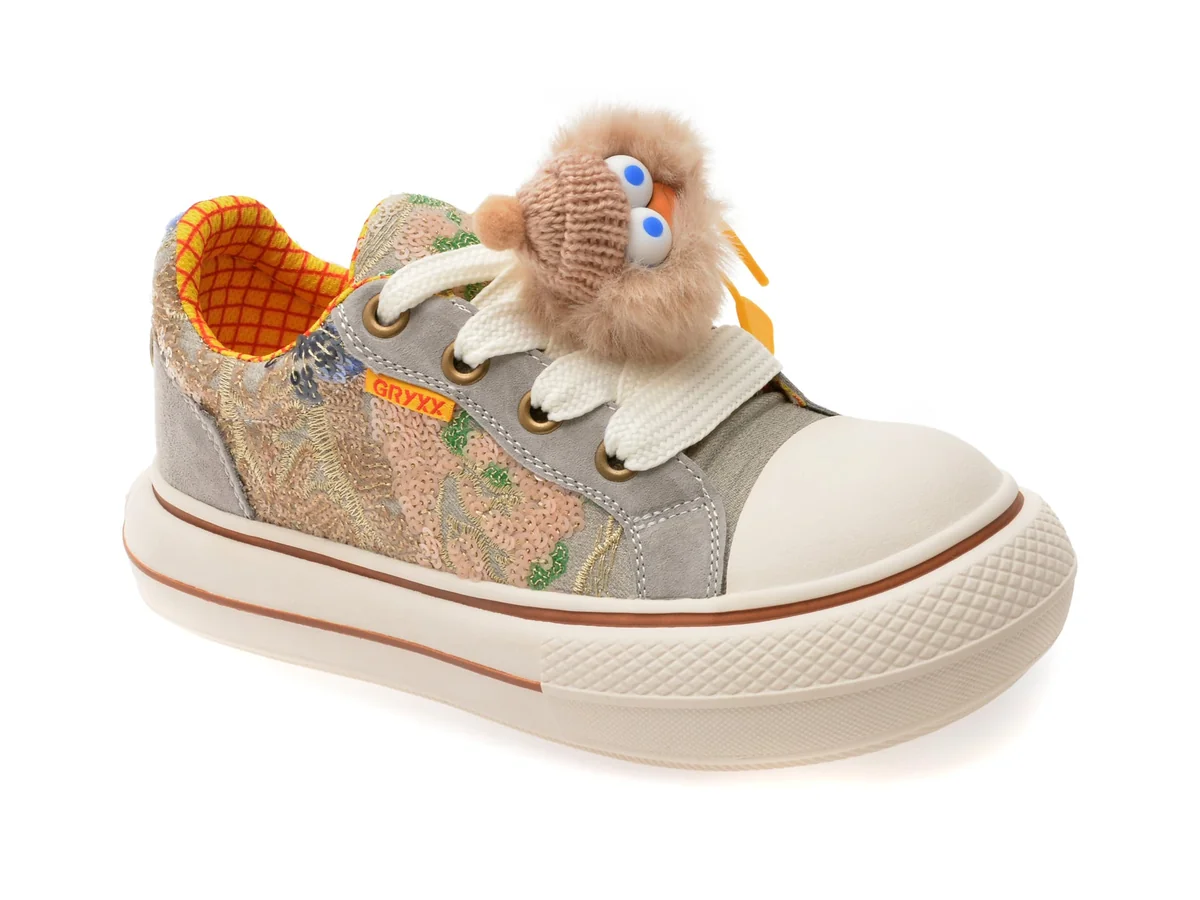 Pantofi Sport GRYXX Gri, 19K9, Din Material Textil