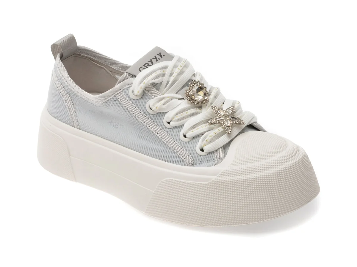 Pantofi Sport GRYXX Gri, 1092, Din Material Textil