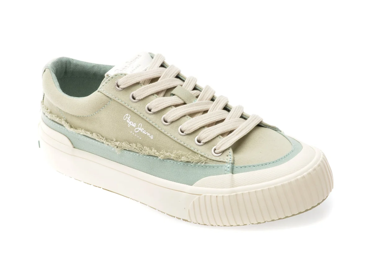 Pantofi Sport Pepe Jeans Verzi, Ben Fresh, Din Material Textil