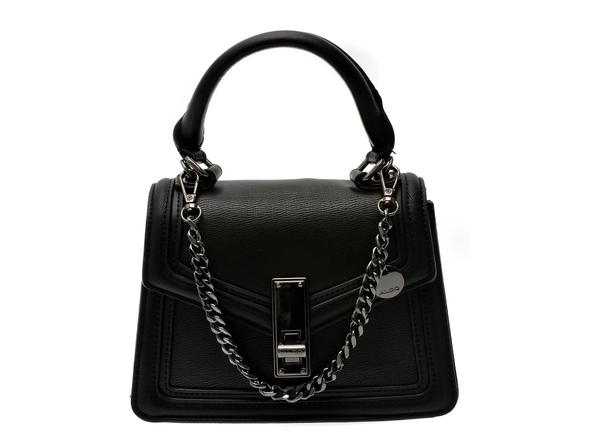 Geanta Aldo Neagra, EMALINE 007, Din Piele Ecologica