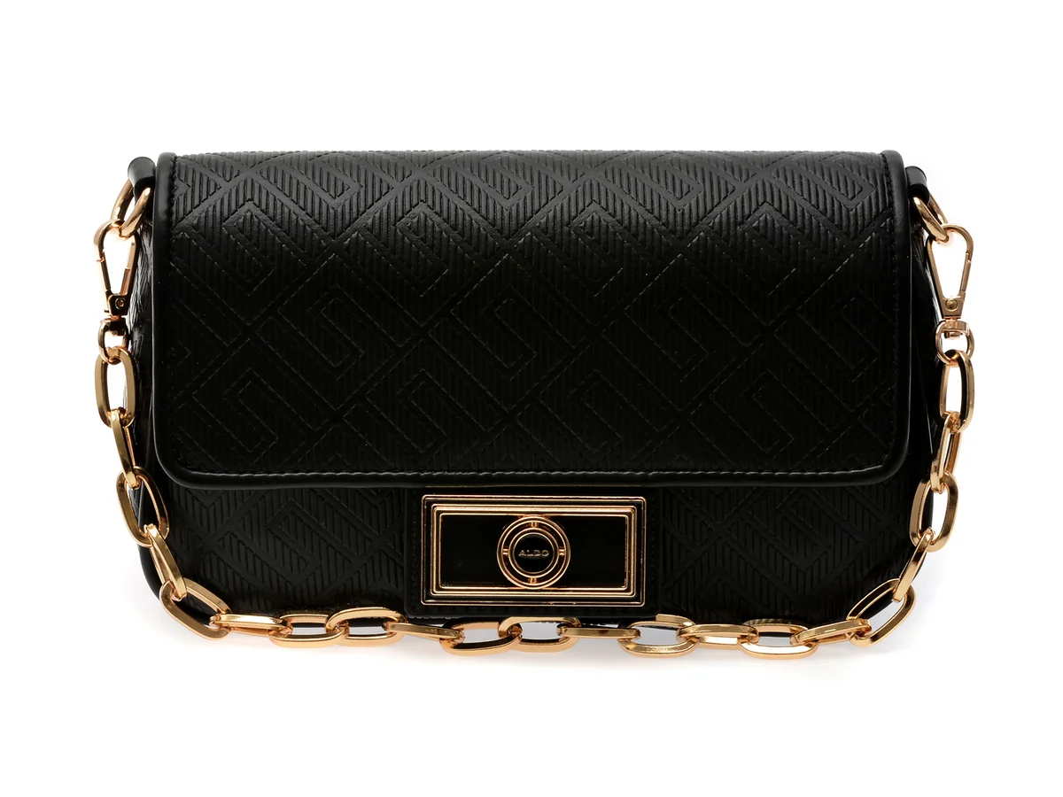 Geanta ALDO Neagra, TALIANA 001, Din Piele Ecologica