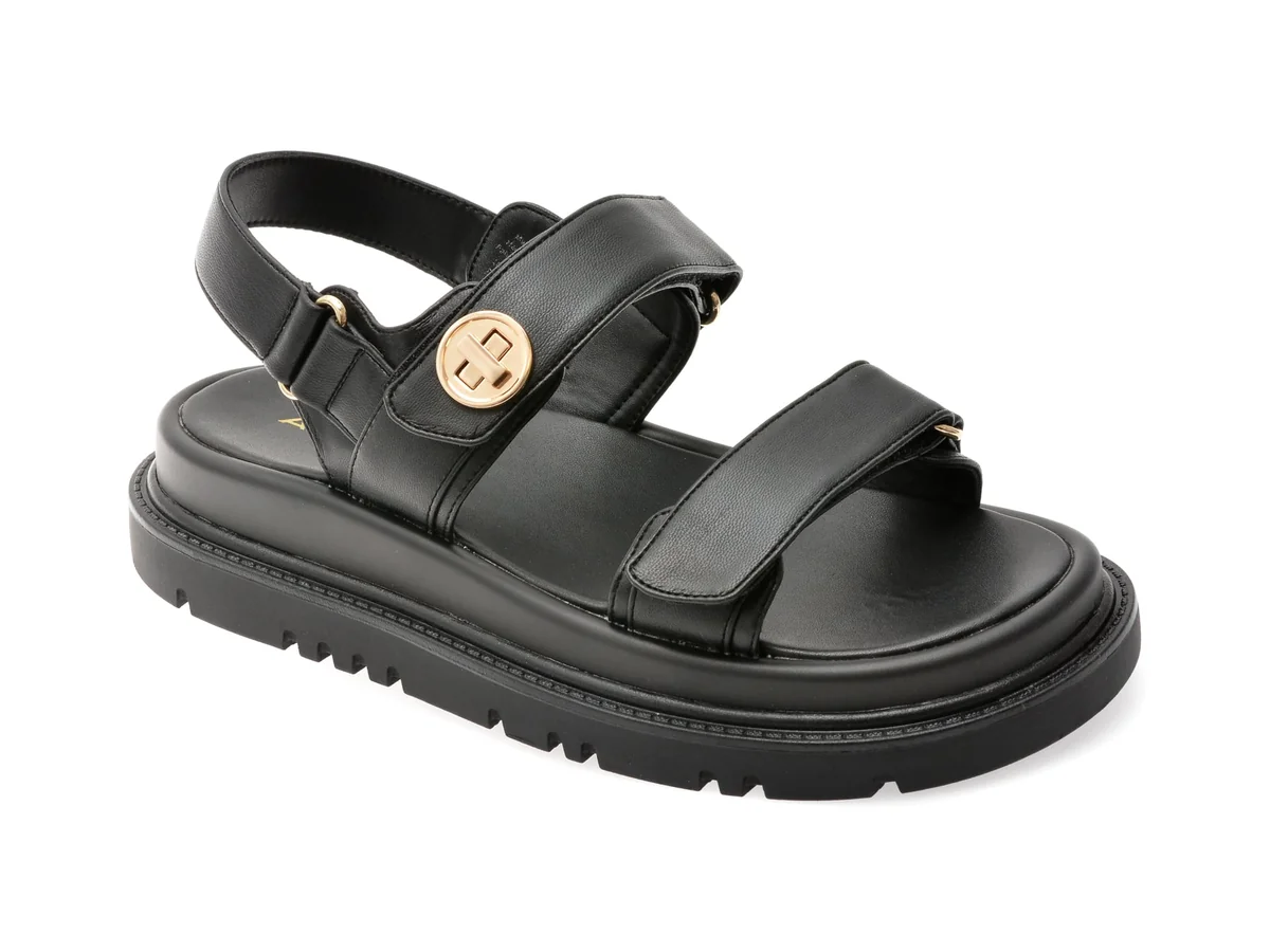 Sandale ALDO Negre, LINETTE 001, Din Piele Ecologica