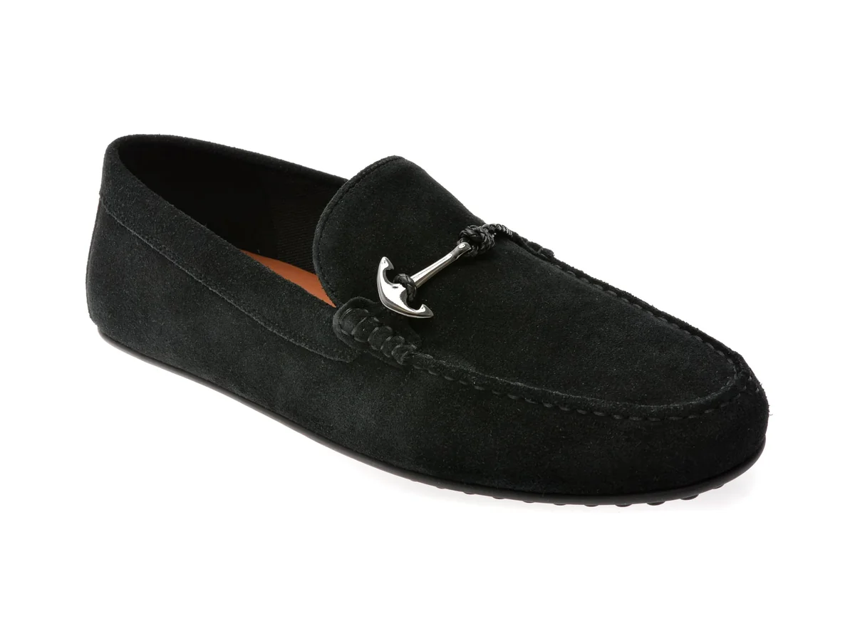 Mocasini Eleganti ALDO Negri, WILBART 004, Din Piele Întoarsă