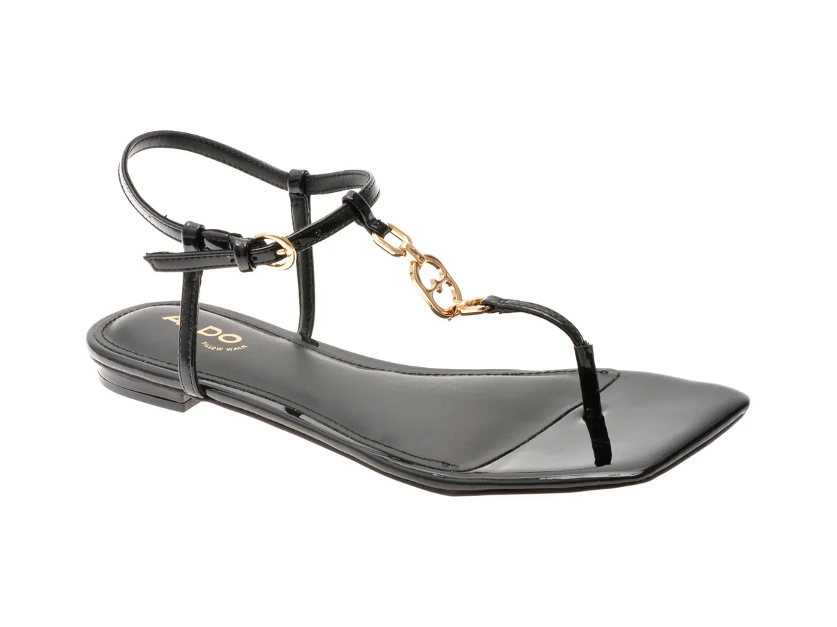 Sandale ALDO Negre, LORENZA 001, Din Piele Ecologică