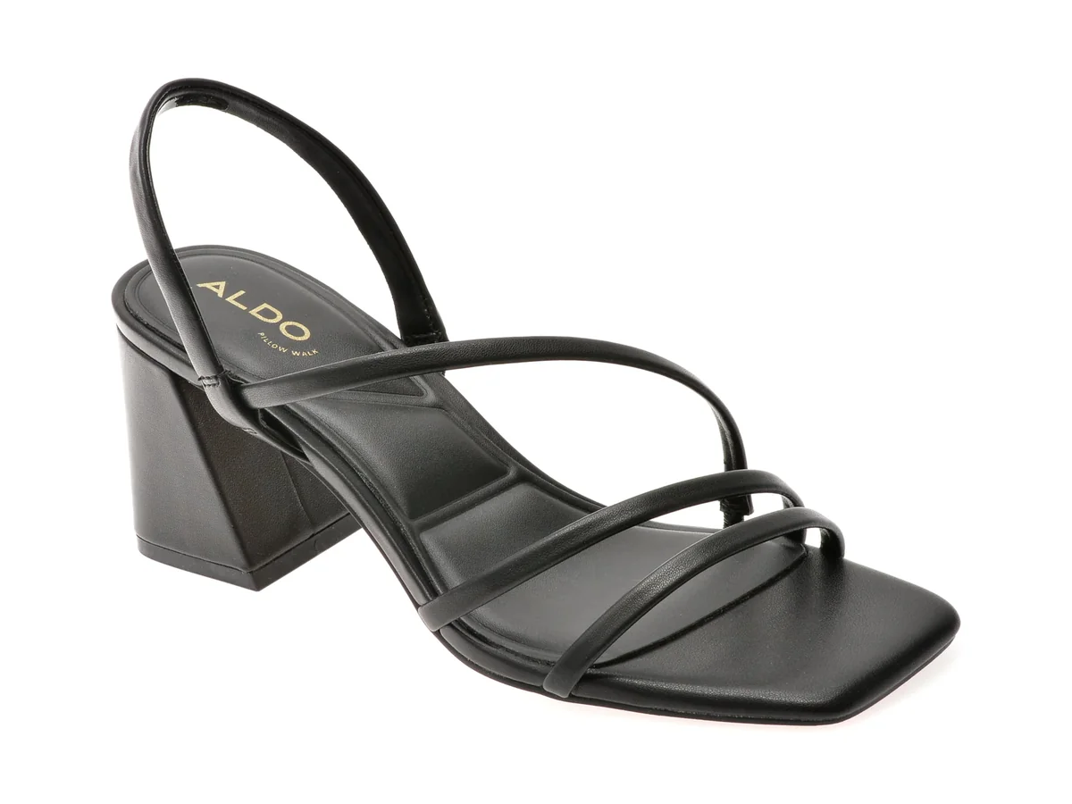 Sandale Aldo Negre, Atlanticus 001, Din Piele Ecologica