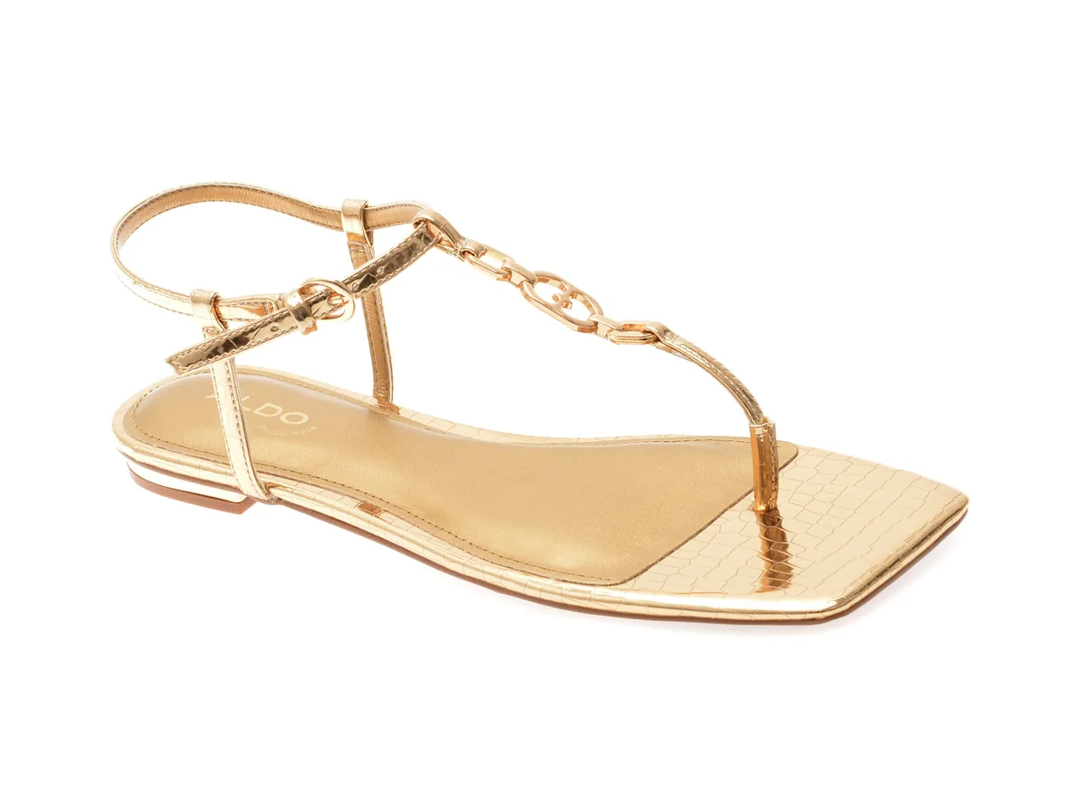 Sandale ALDO Aurii, LORENZA 711, Din Piele Ecologica