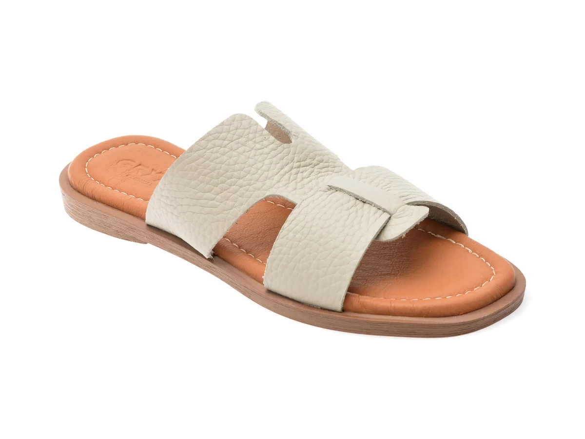 Papuci GRYXX Gri, 153, Din Piele Naturala