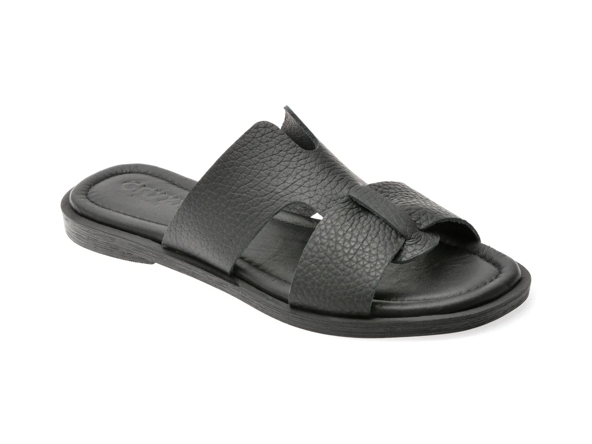 Papuci GRYXX Negri, 153, Din Piele Naturala