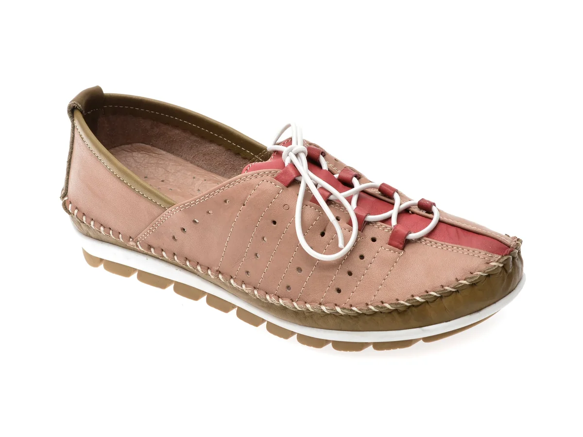 Pantofi Flavia Passini Bej, 2001, Din Piele Naturala