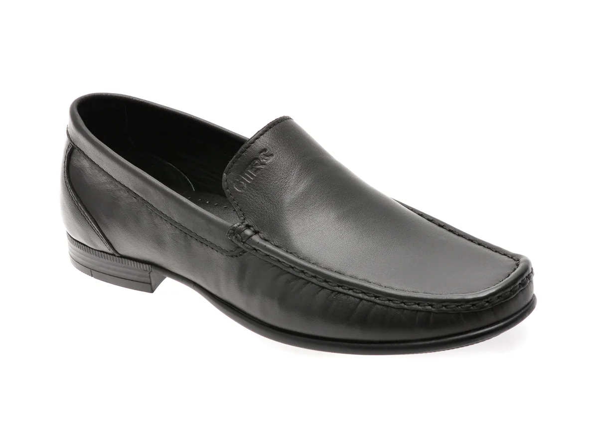 Mocasini Otter Negri, 1749, Din Piele Naturala