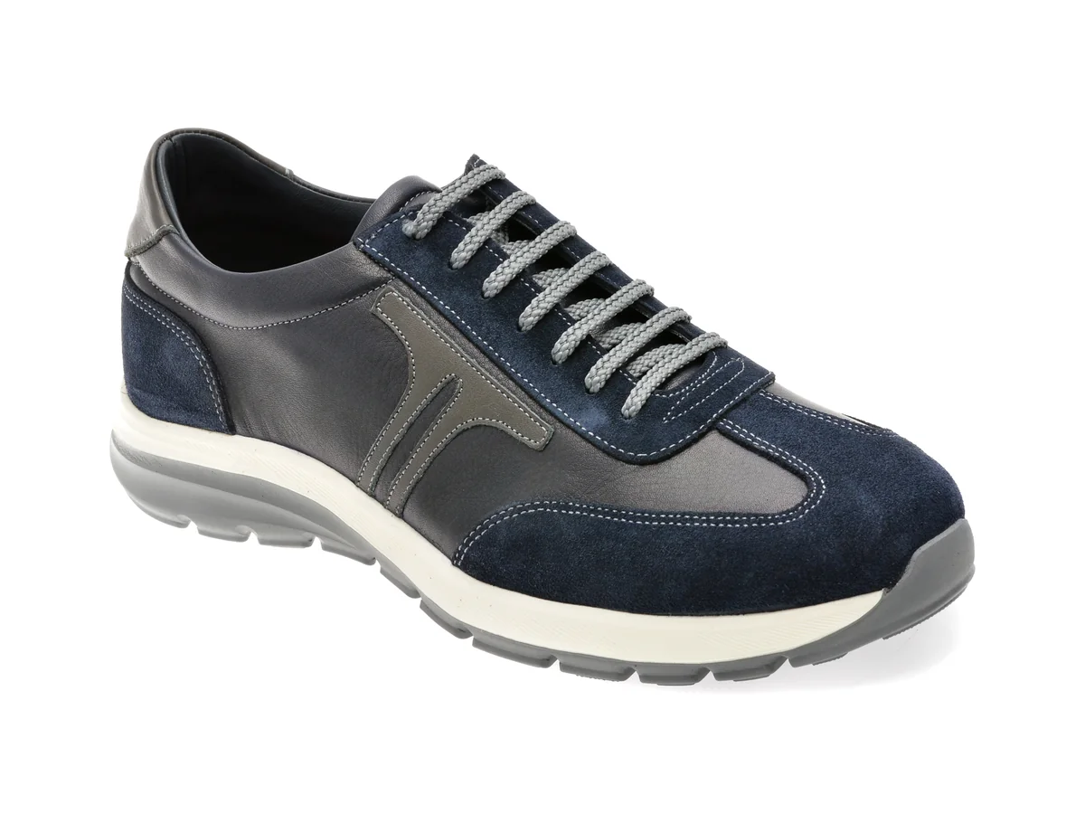 Pantofi Otter Bleumarin, 22311, Din Piele Naturala