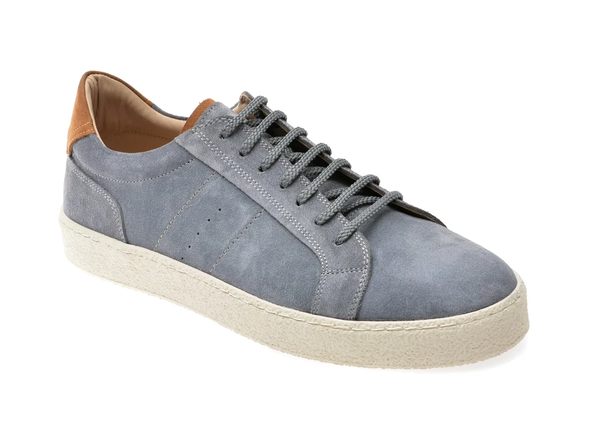 Pantofi Sport OTTER Gri, A5006, Din Piele Intoarsa