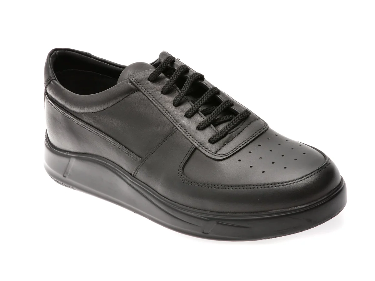 Pantofi Sport Bite The Bullet Negri, 20552, Din Piele Naturala