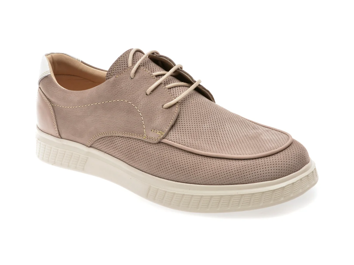 Pantofi Otter Gri, 4193, Din Nabuc