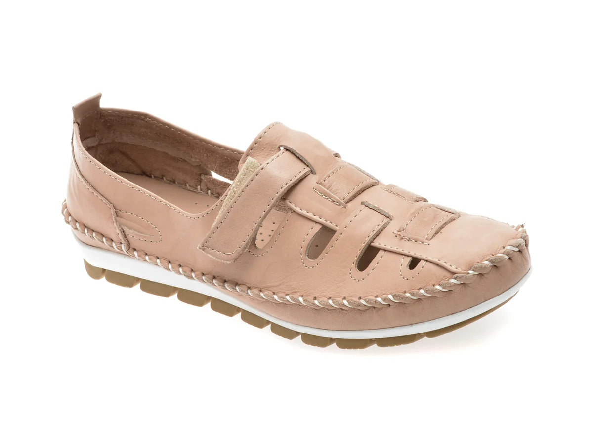 Pantofi Flavia Passini Gri, 2334, Din Piele Naturala