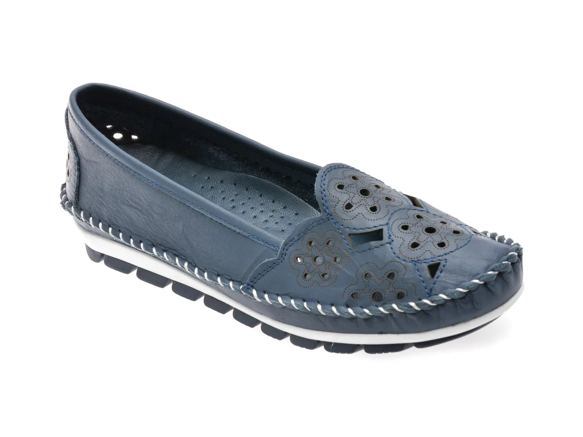 Pantofi Flavia Passini Bleumarin, 2336, Din Piele Naturala