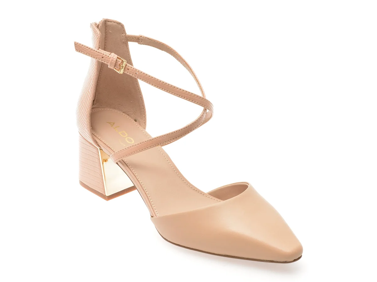 Pantofi Eleganti ALDO Nude, GRARWEN 270, Din Piele Naturala