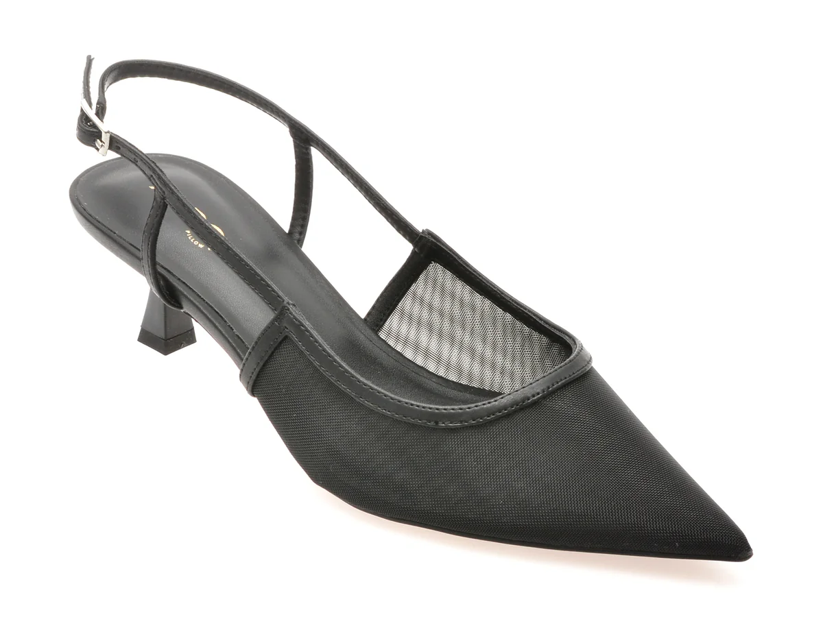 Pantofi Eleganti Aldo Negri, Maxina 001, Din Material Textil