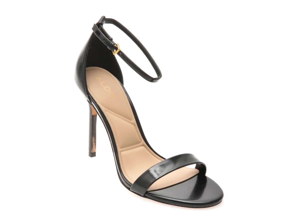 Sandale Elegante ALDO Negre, JACYNTHE 001, Din Piele Ecologica