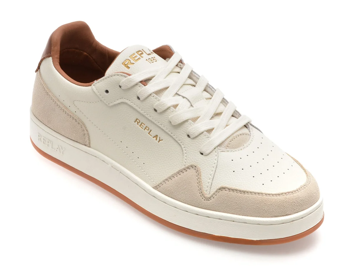 Pantofi Sport Replay Albi, GMZ3B, Din Piele Naturală