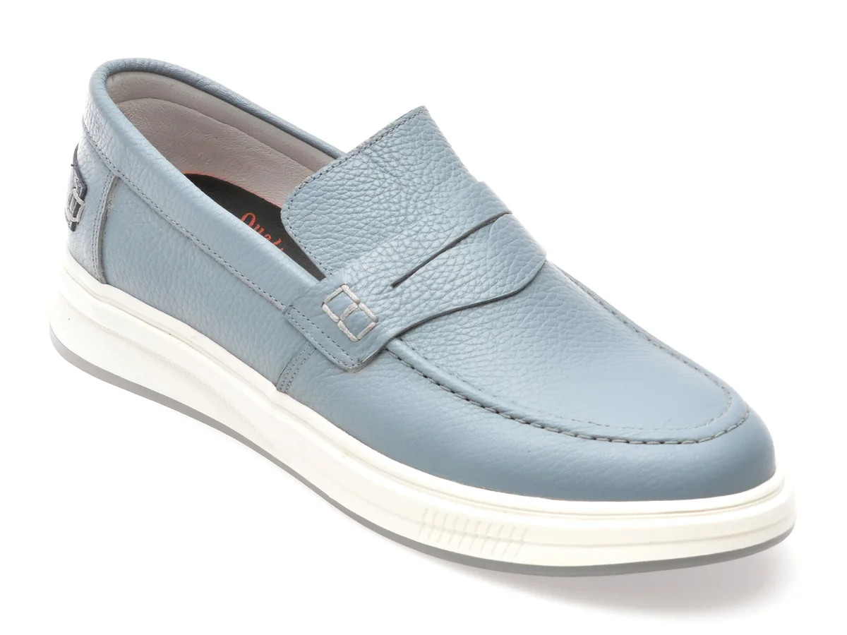 Mocasini Eleganti OTTER Albastri, 3751, Din Piele Naturala