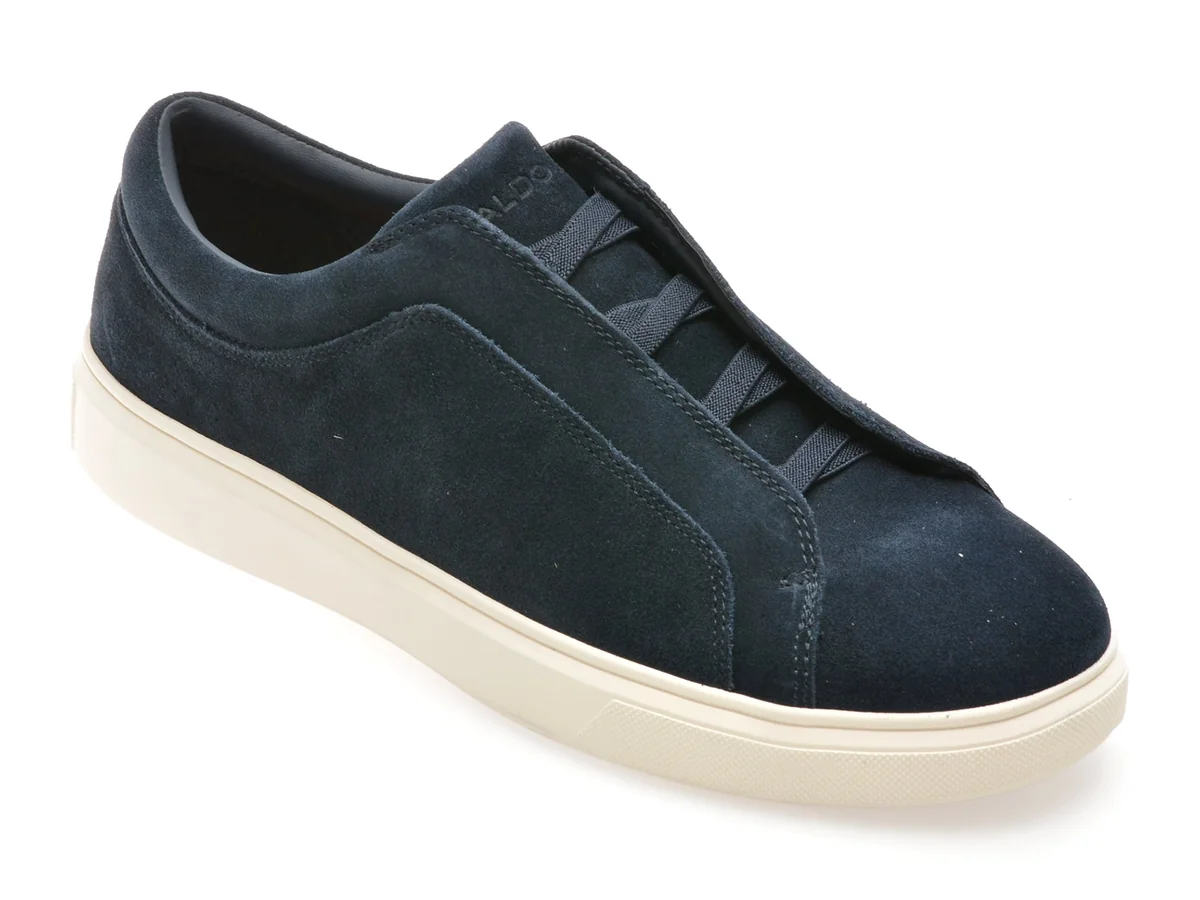 Pantofi Sport ALDO Bleumarin, ABBOTT 410, Din Piele Intoarsa