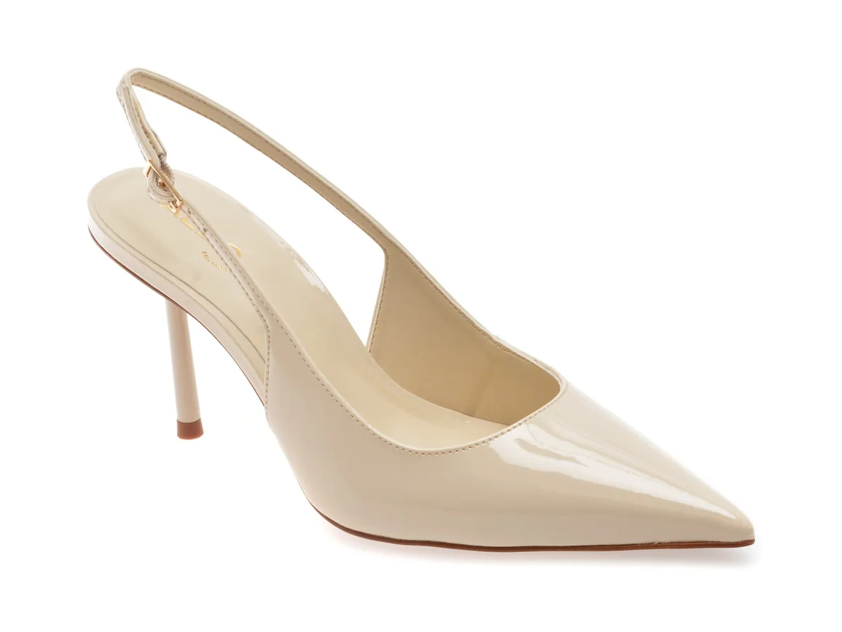 Pantofi Eleganti Aldo Bej, SERALINA 276, Din Piele Ecologica Lacuita