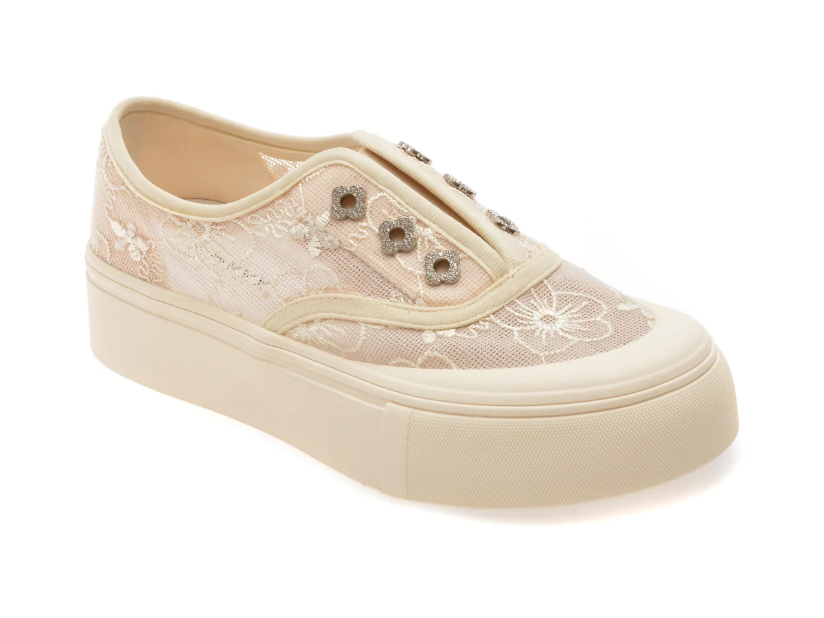 Pantofi GRYXX Bej, 91256, Din Material Textil