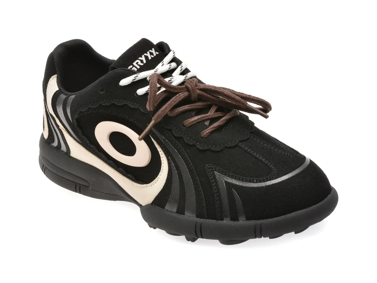 Pantofi Sport GRYXX Negri, H815115, Din Piele Ecologică