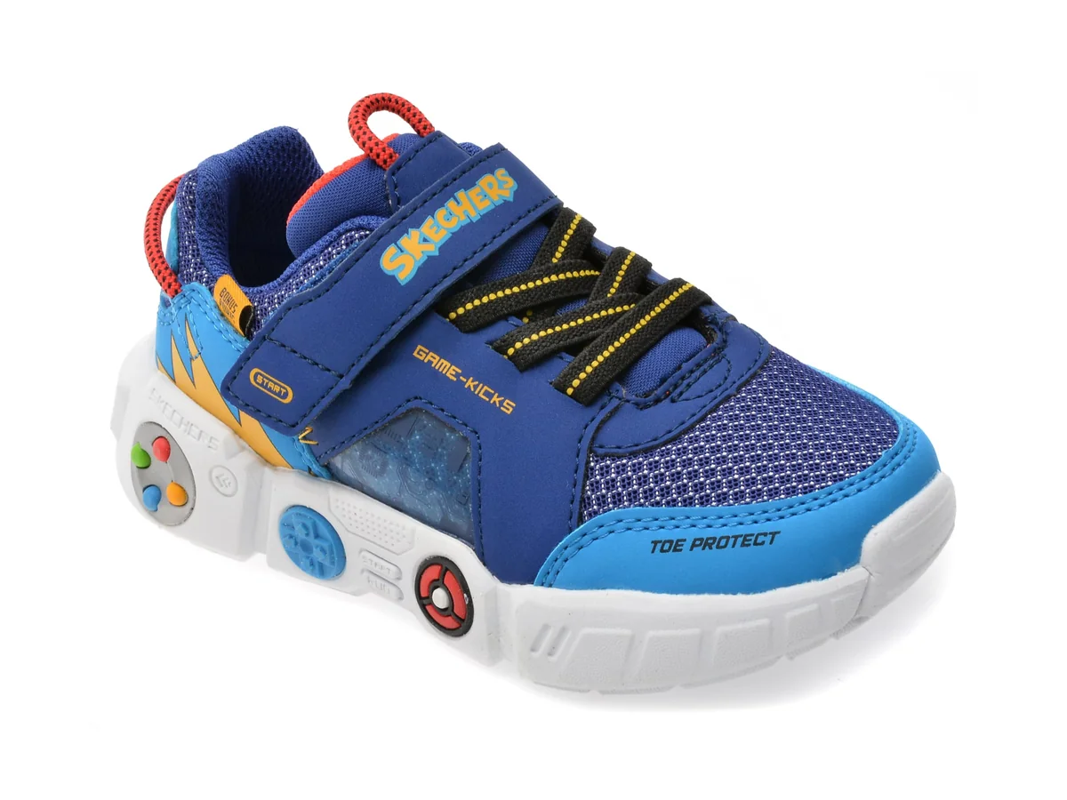 Pantofi Sport Skechers Bleumarin, GAMETRONIX, Din Material Textil
