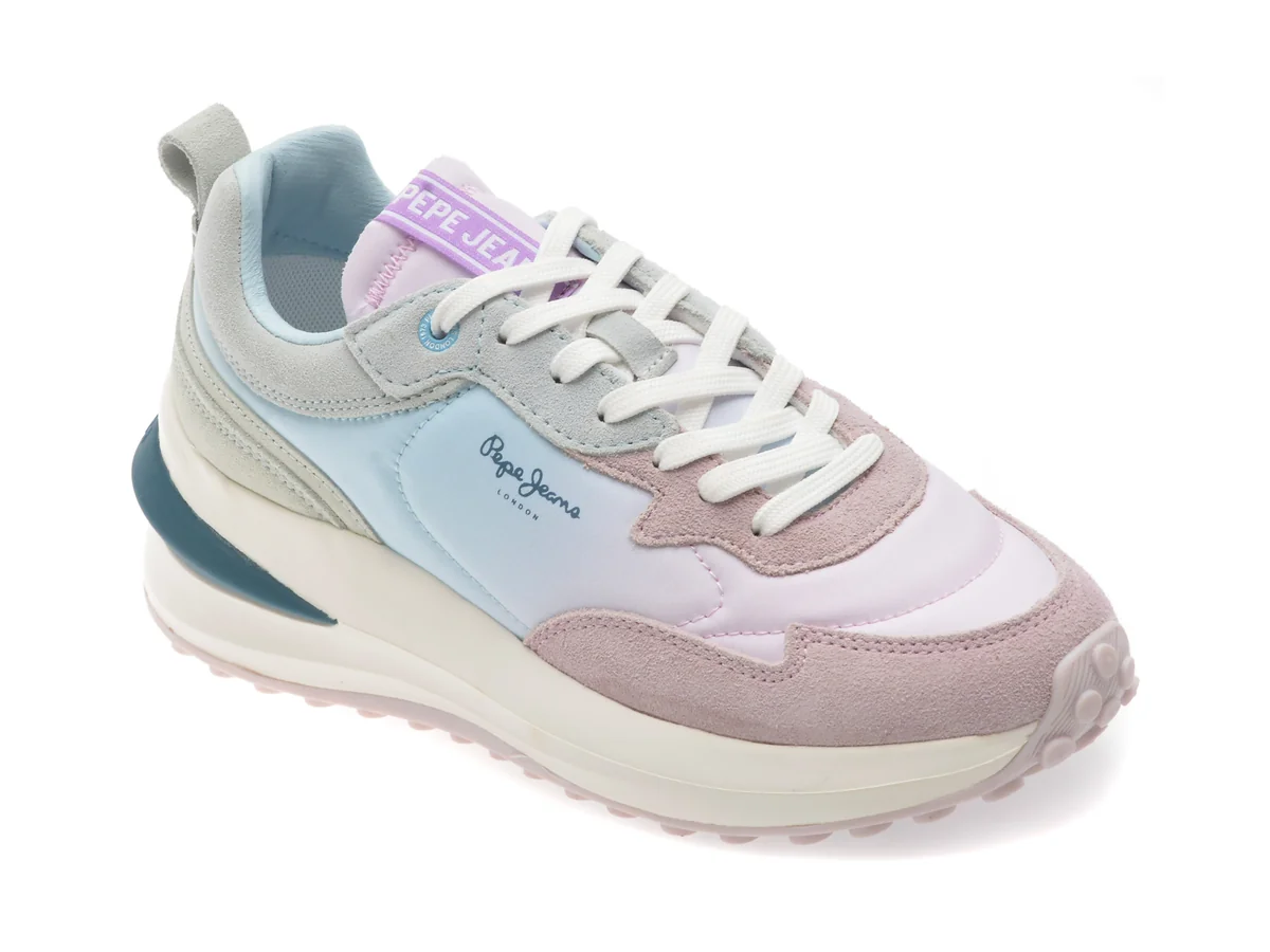 Pantofi Sport Pepe Jeans Multicolor, Winslow Colors, Din Material Textil
