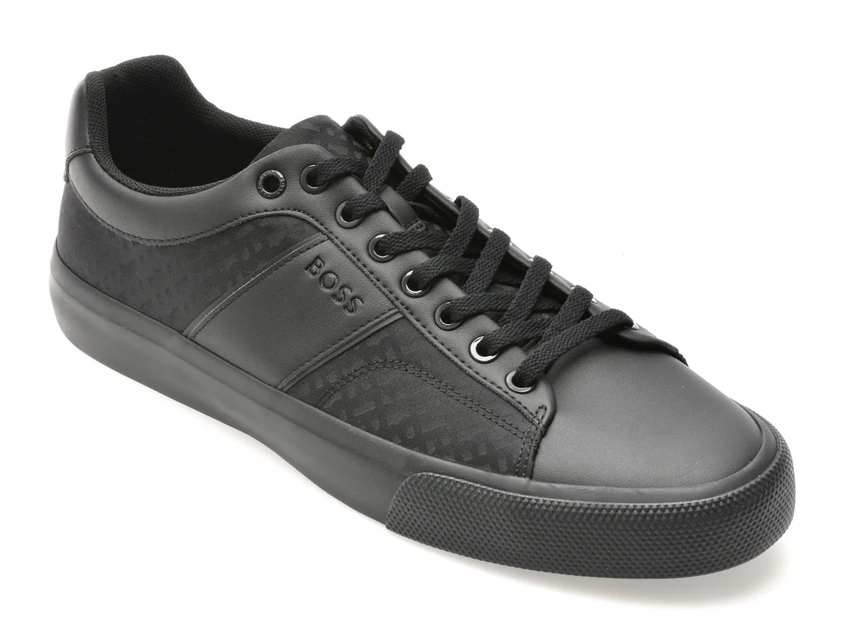 Pantofi Sport BOSS Negri, 6508, Din Piele Ecologica