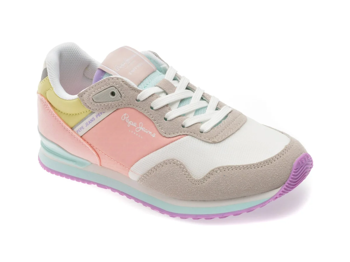 Pantofi Sport Pepe Jeans, London Print, Din Material Textil