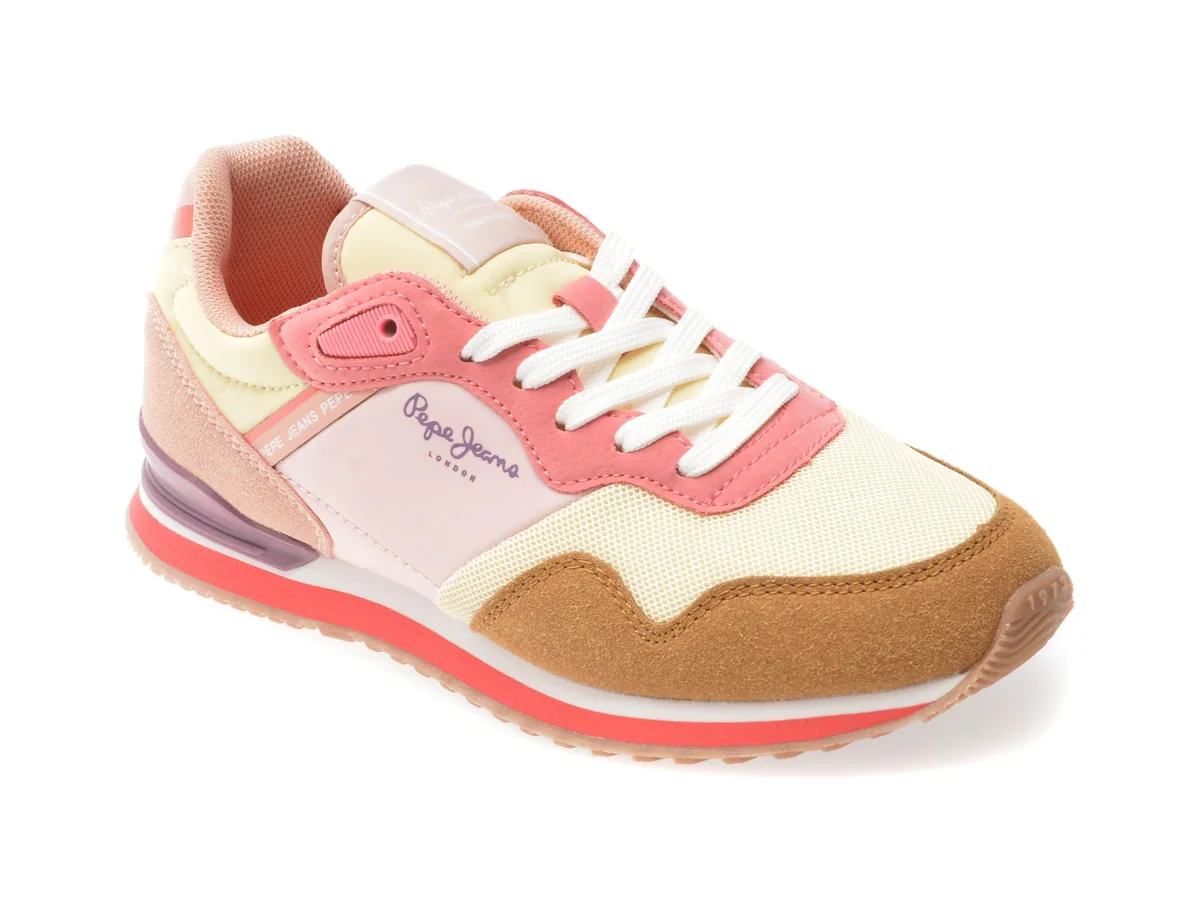 Pantofi Sport Pepe Jeans Multicolor, London Band, Din Material Textil