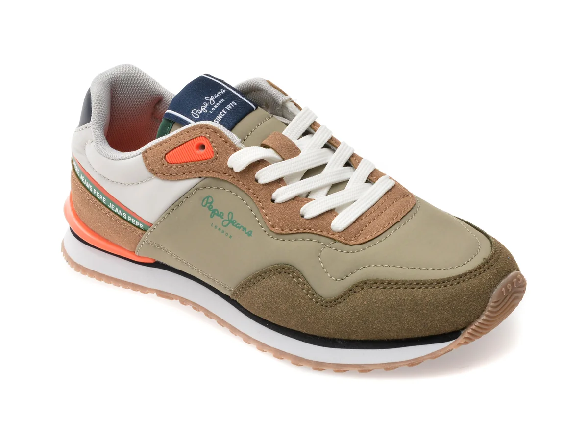 Pantofi Sport Pepe Jeans Gri, London Jump, Din Material Textil