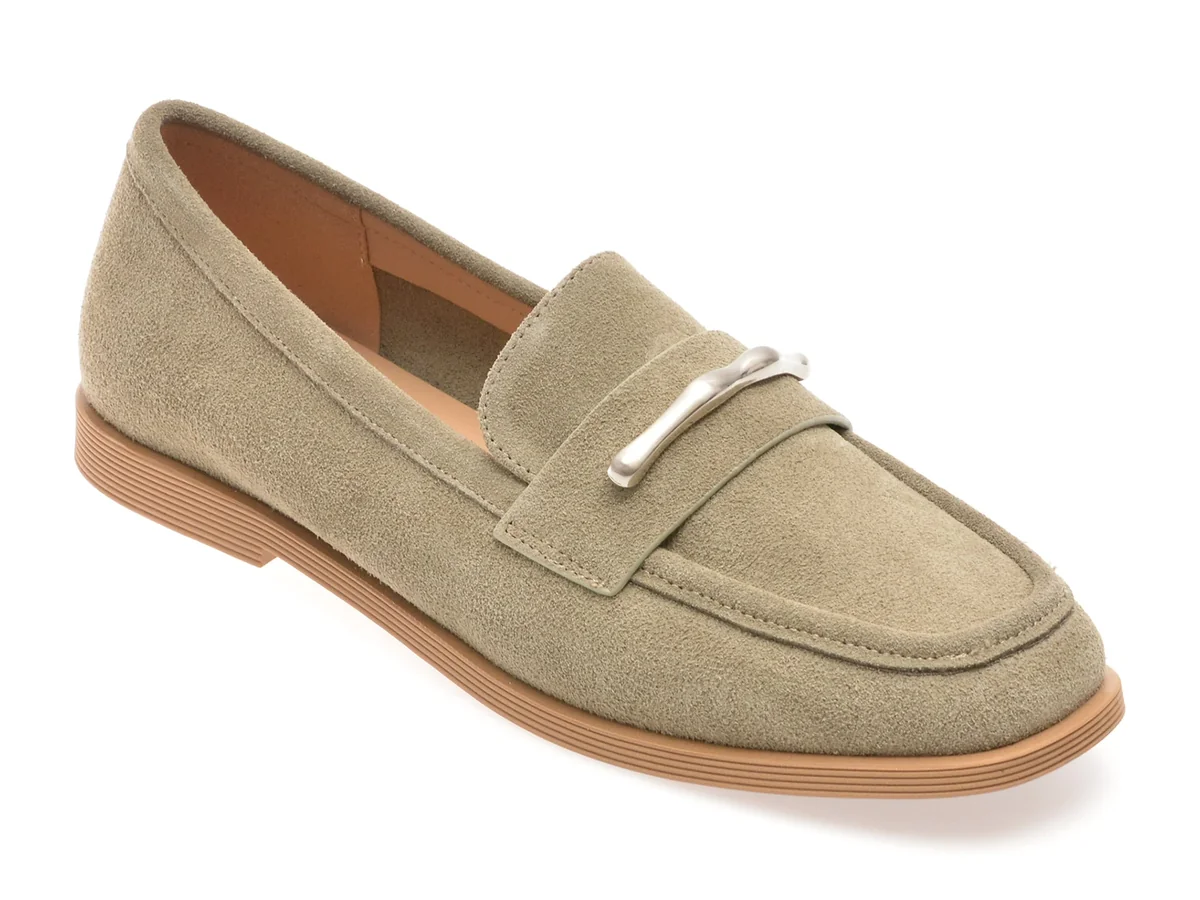 Mocasini Gryxx Gri, 1313C15, Din Piele Intoarsa