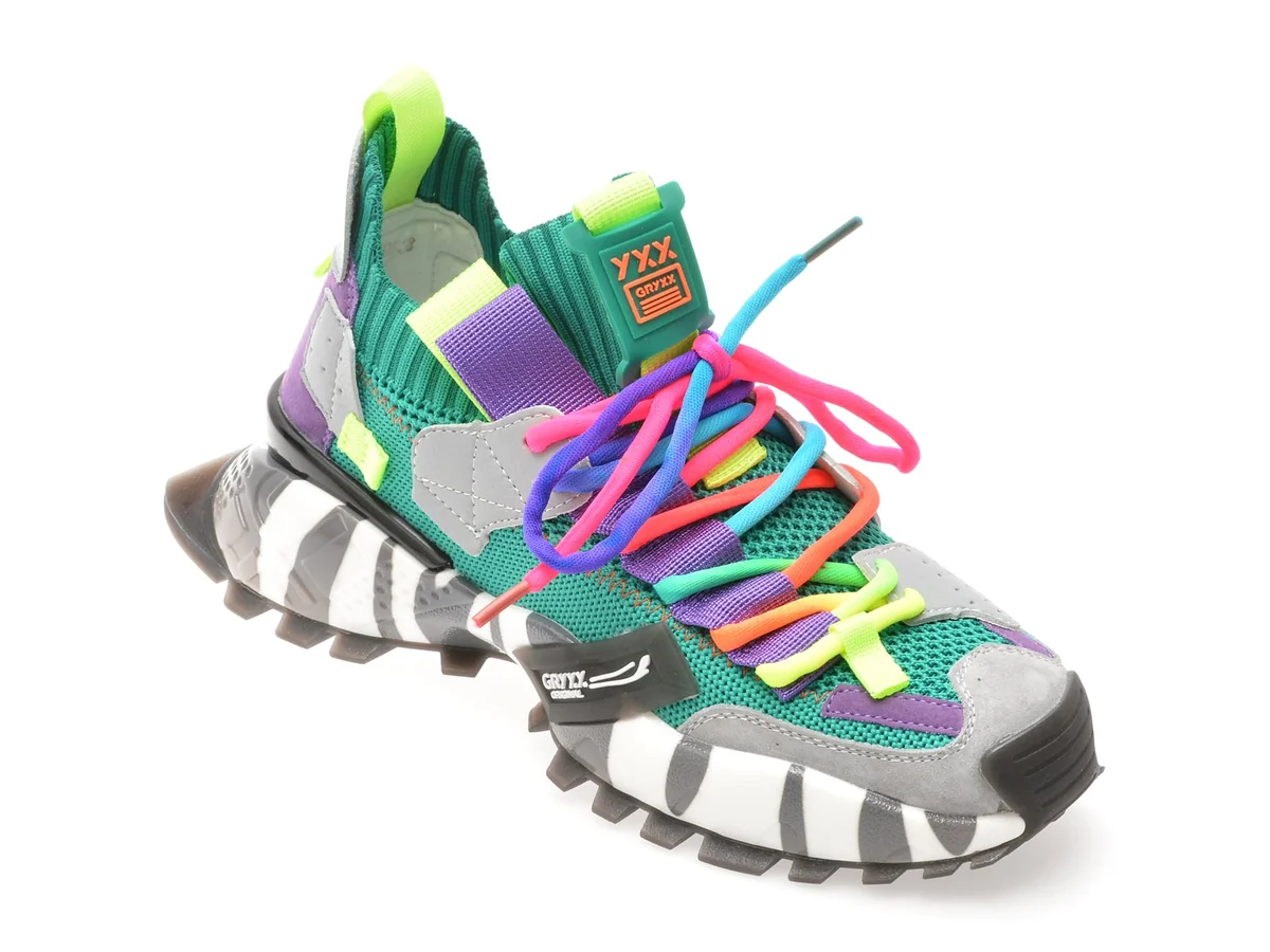 Pantofi Sport GRYXX Verzi, 18159, Din Material Textil