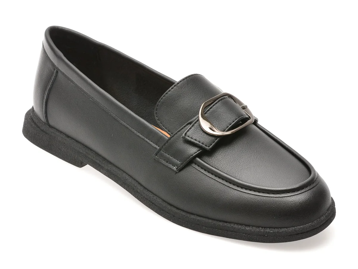 Mocasini Flavia Passini Negri, 1197G21, Din Piele Naturala