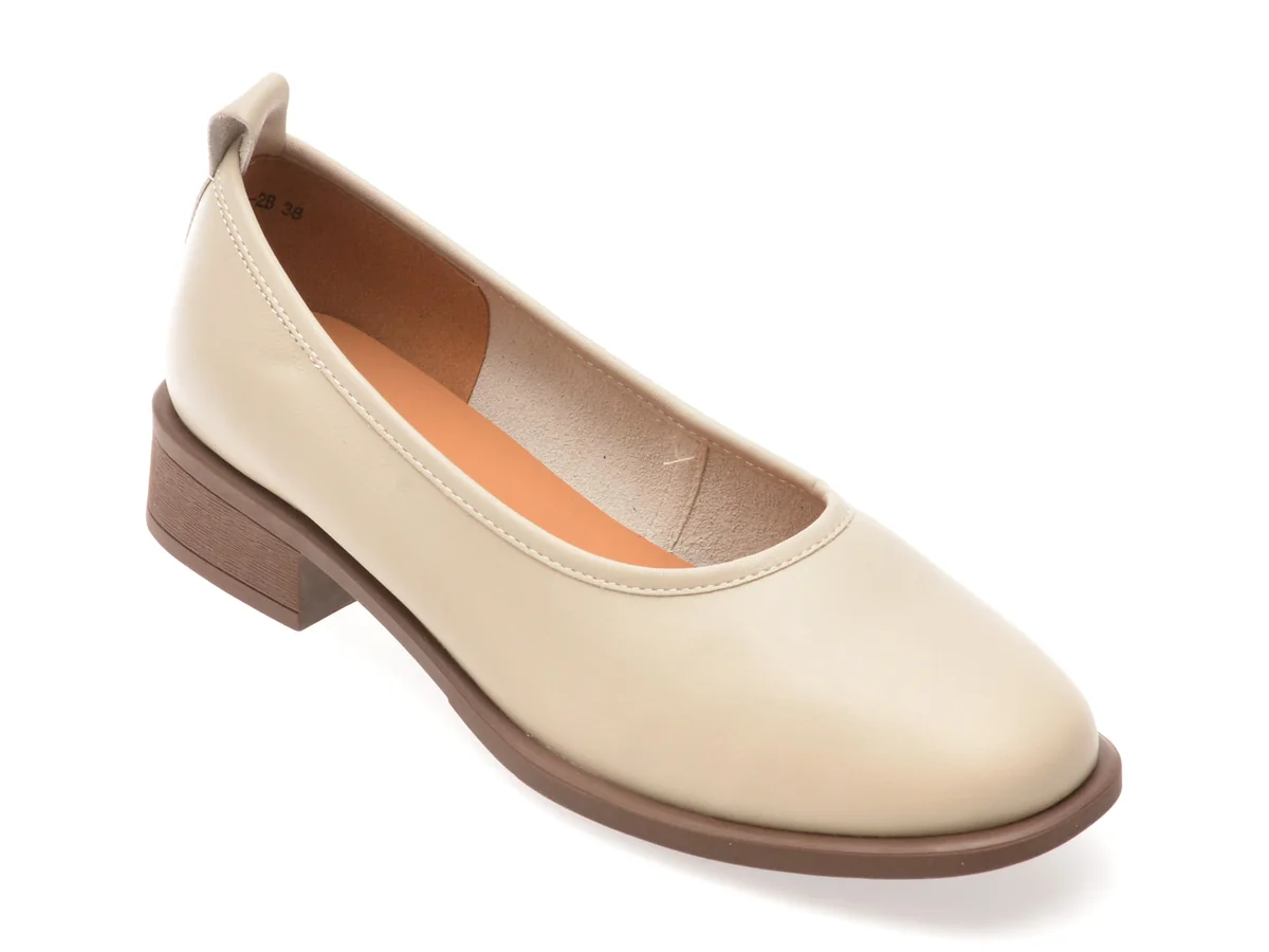 Pantofi Flavia Passini Gri, 1275C11, Din Piele Naturală