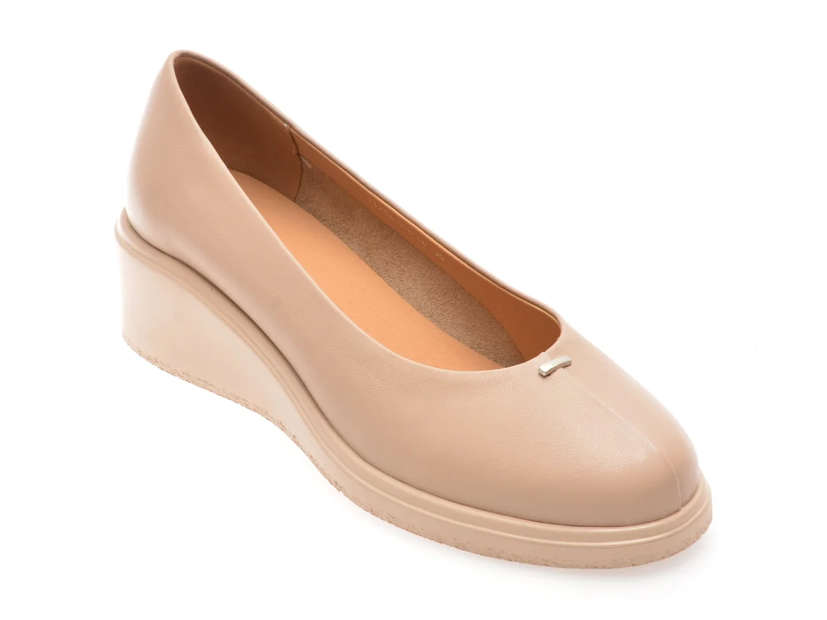 Balerini Epica Nude, 1216G16, Din Piele Naturala
