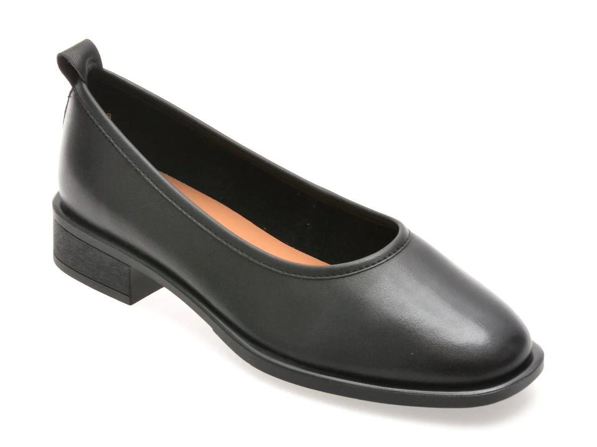 Pantofi Flavia Passini Negri, 1275C11, Din Piele Naturala