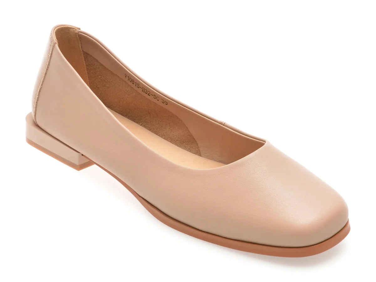 Balerini Flavia Passini Nude, 1081H32, Din Piele Naturala