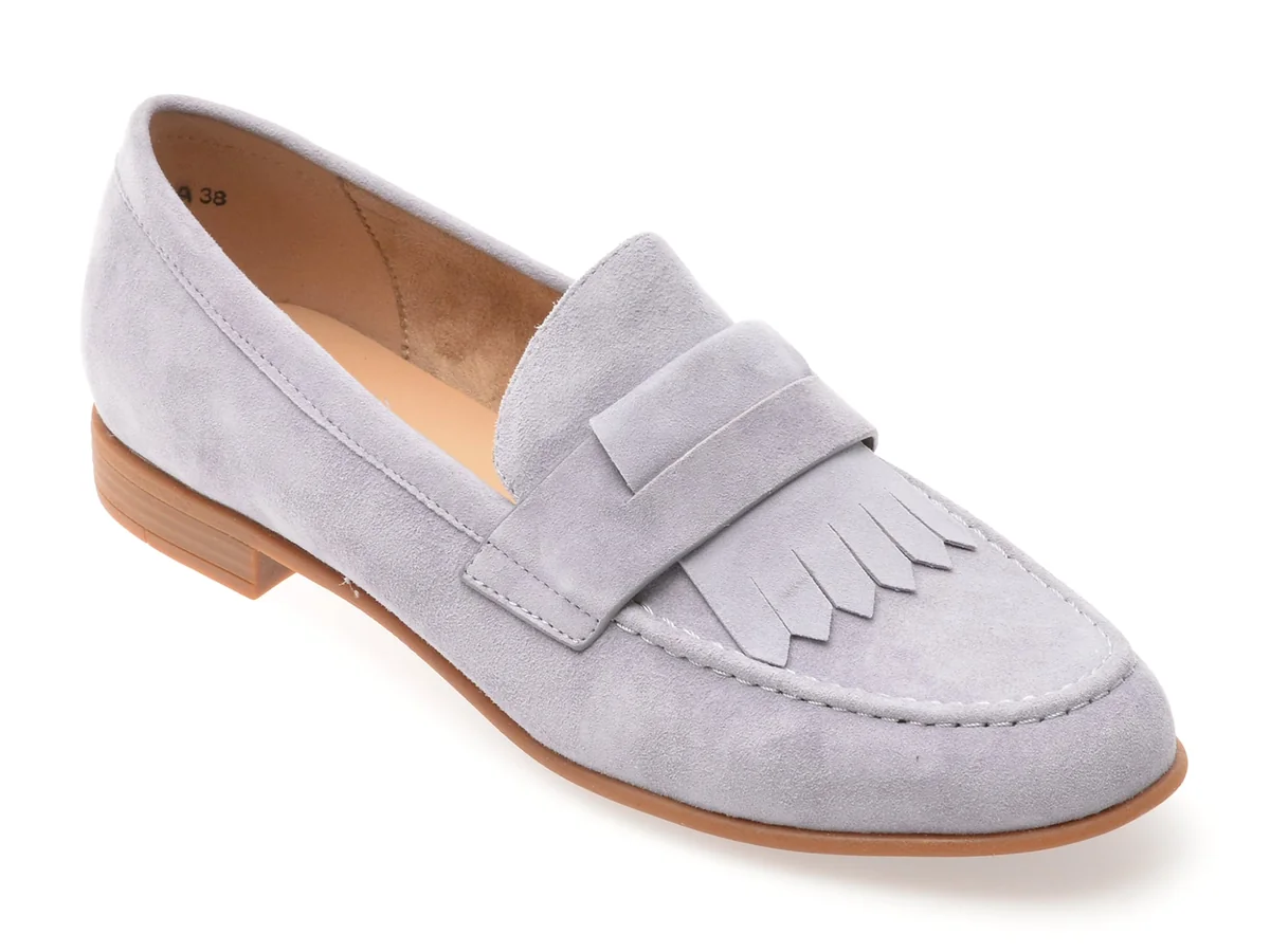 Mocasini Image Mov, V706C25, Din Piele Intoarsa