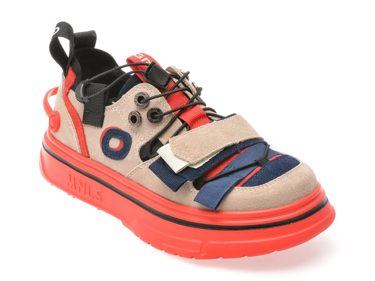 Pantofi Sport GRYXX Rosii, 90811, Din Piele Naturala