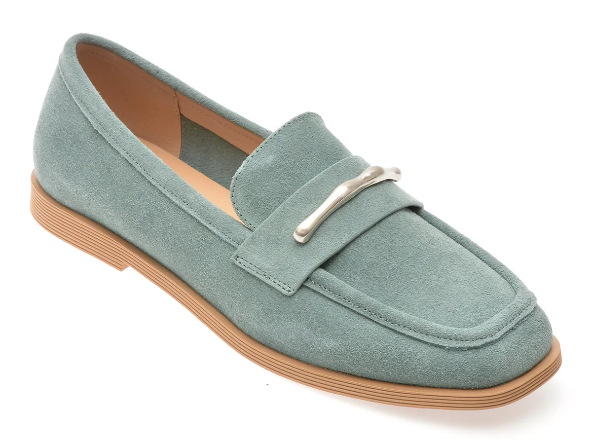 Mocasini Gryxx Albastri, 1313C15, Din Piele Intoarsa