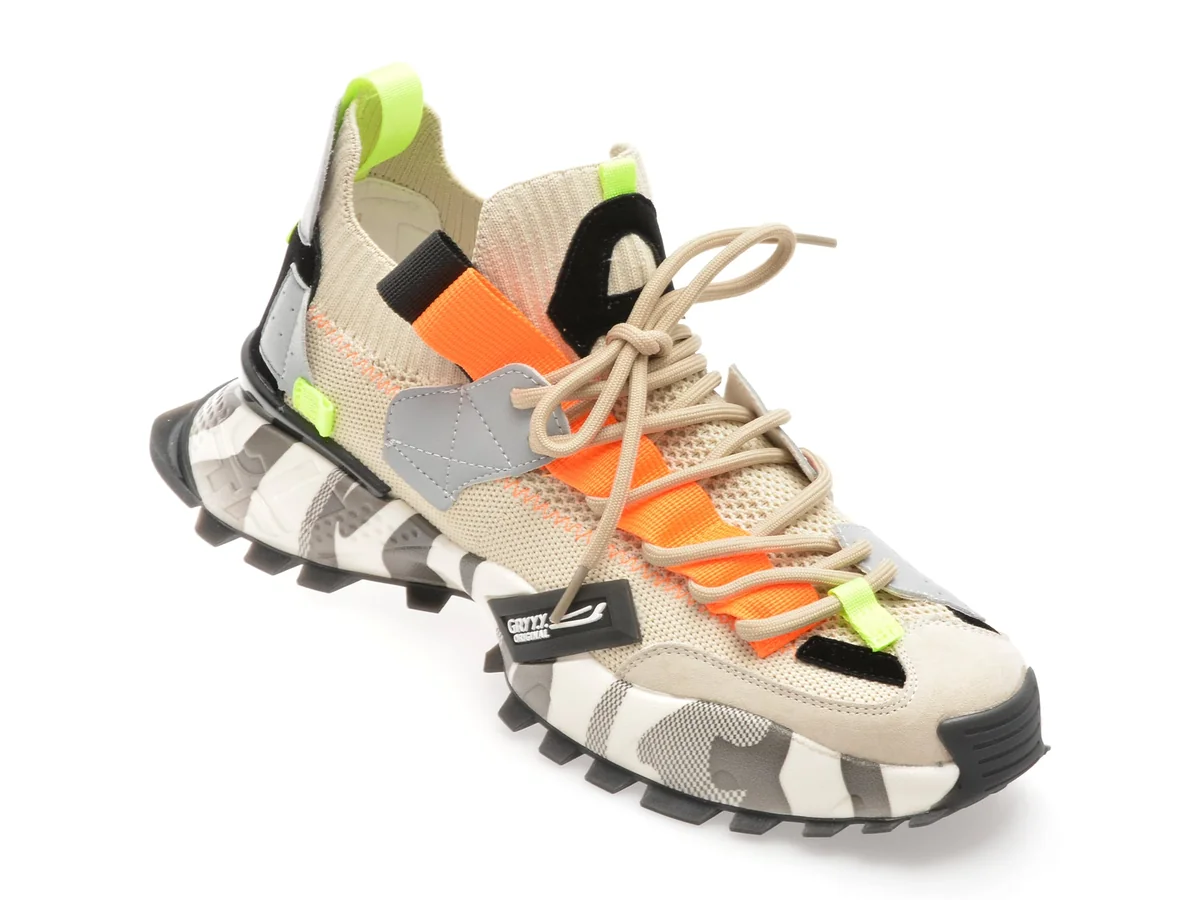 Pantofi Sport GRYXX Bej, 18159, Din Material Textil
