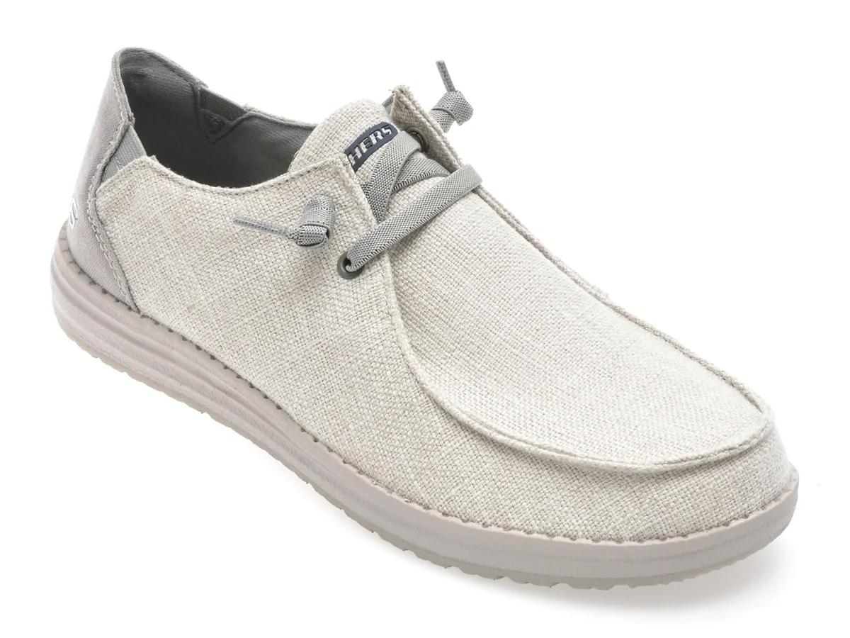 Mocasini Skechers Gri, Melson, Din Material Textil