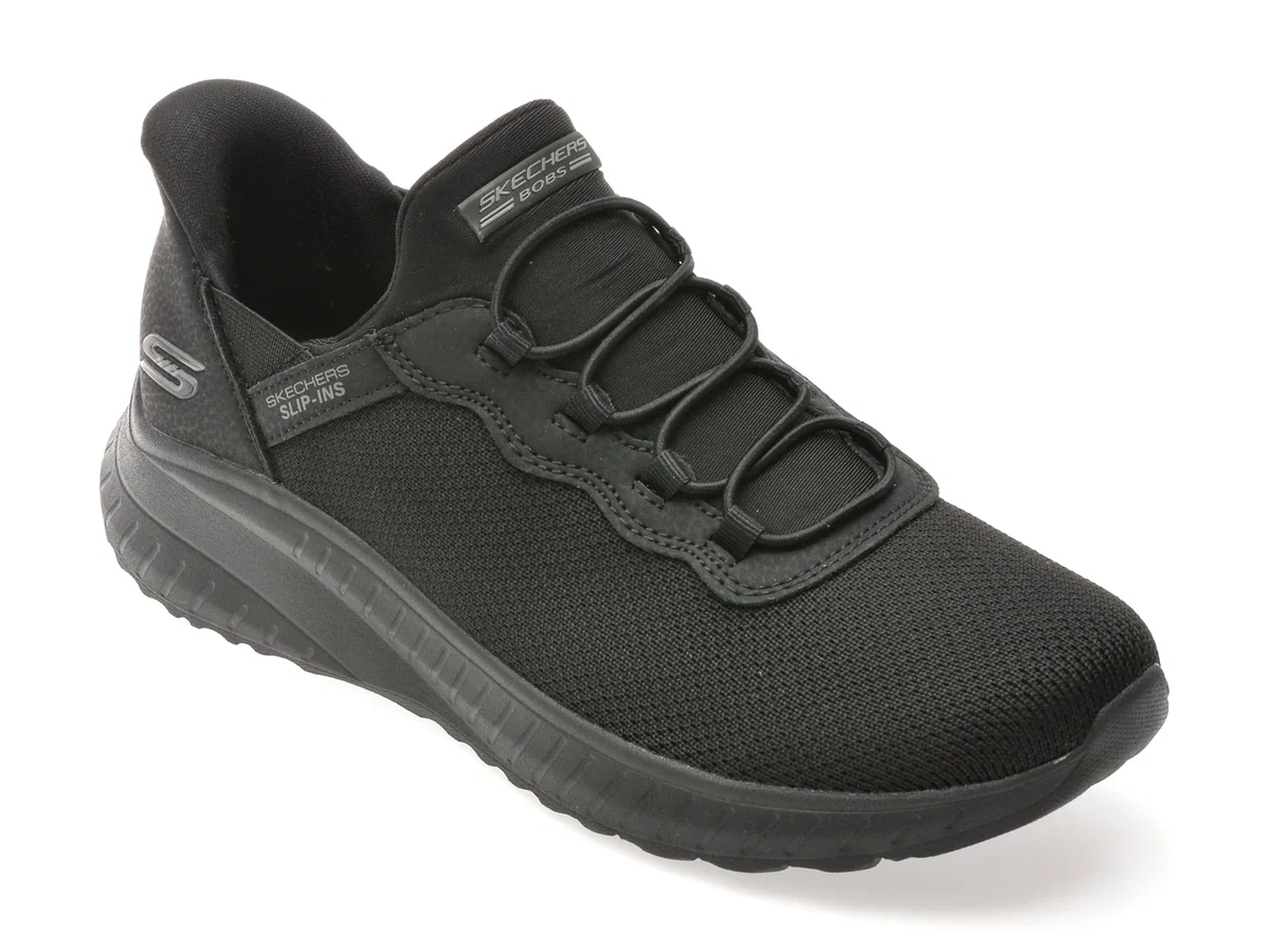 Pantofi Sport Skechers Negri, BOBS SQUAD CHAOS, Din Material Textil