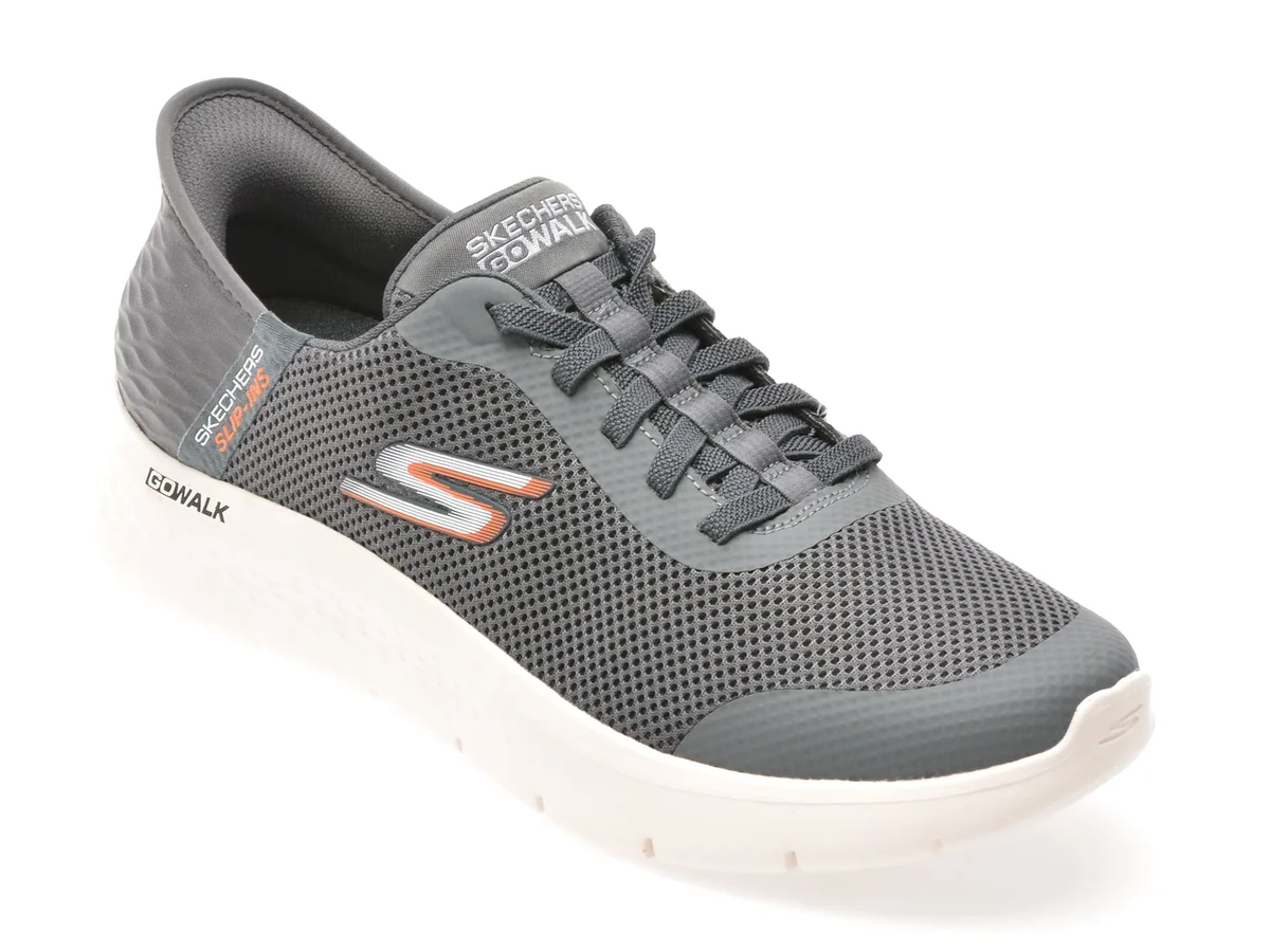 Pantofi Sport Skechers Gri, GO WALK FLEX, Din Material Textil